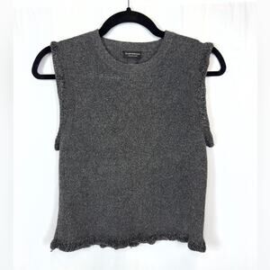 Club Monaco Grey Knit Shirt Vest Size Small